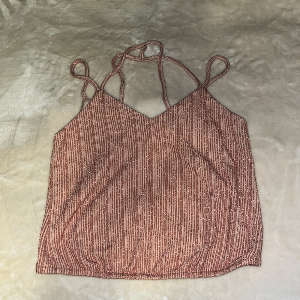 Pink/blush sparkly top